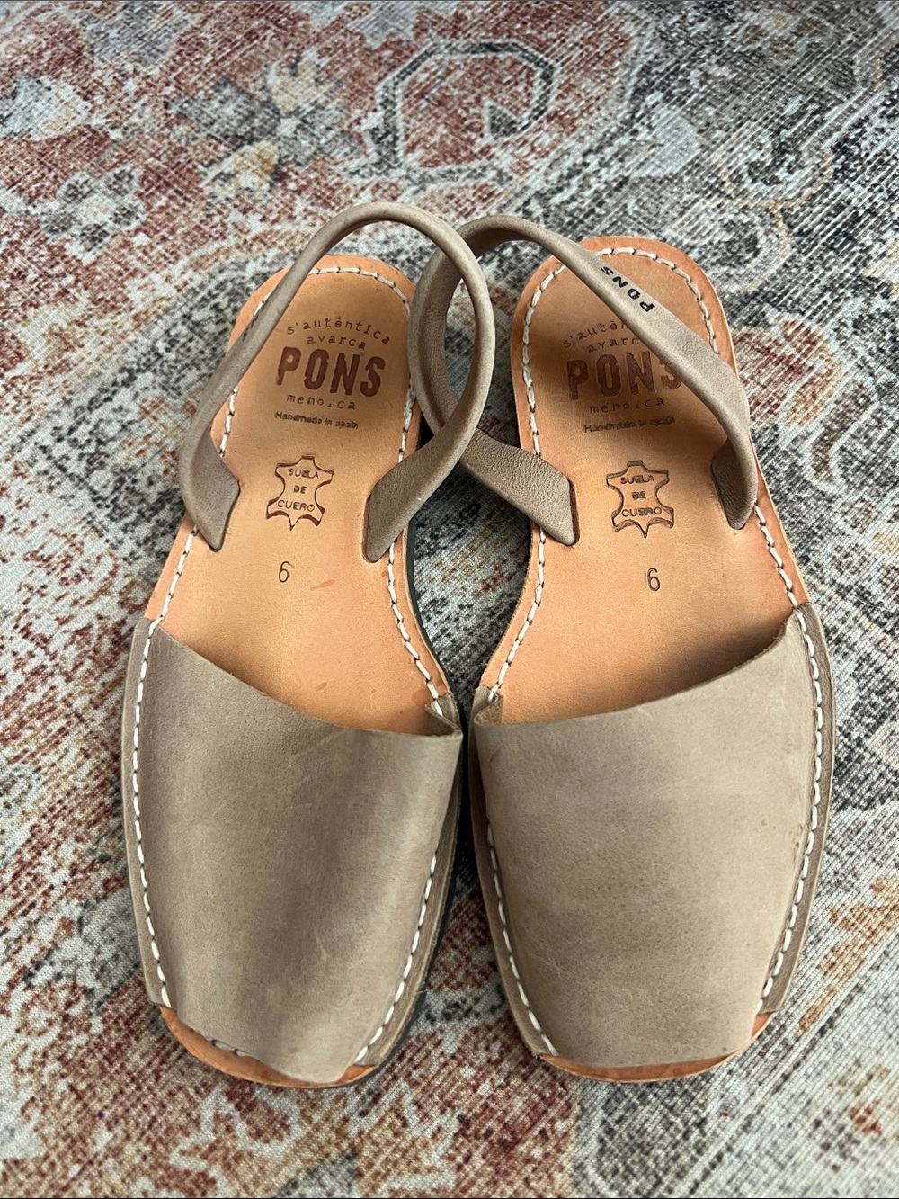 Women’s Taupe Leather Avarca Sandals